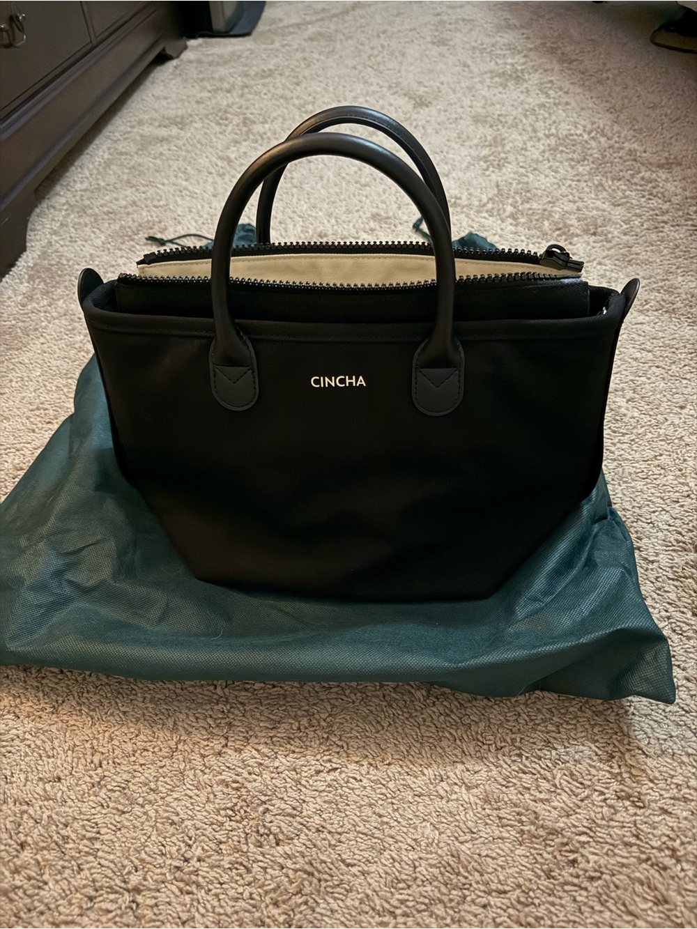 Cincha Black Canvas Go Tote